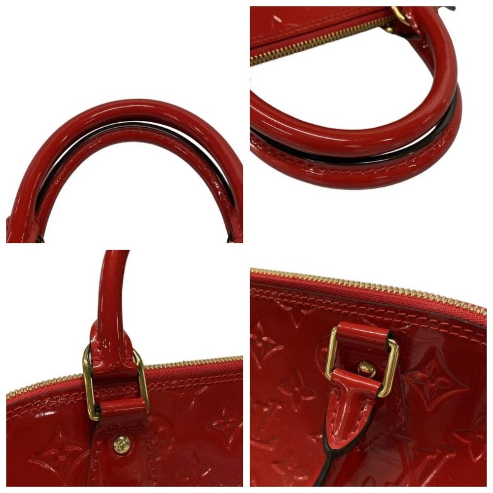 LOUIS VUITTON Alma PM Rose Indian Monogram Vernis -Handbag 873-043025 - Picture 7 of 14